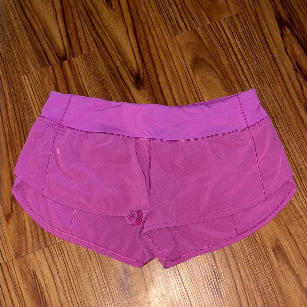 lululemon athletica Magenta Athletic Shorts